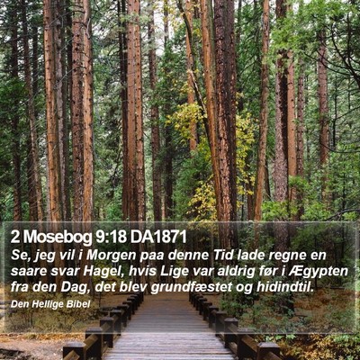 2 Mosebog 9:18 DA1871 Bible Verse Image