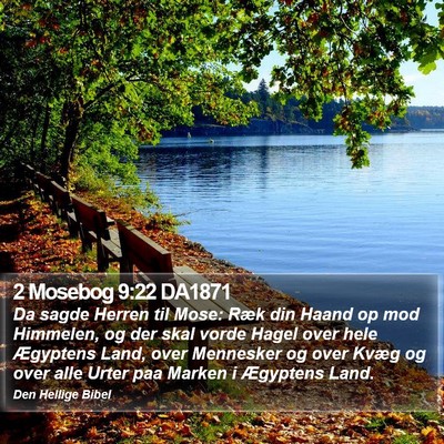 2 Mosebog 9:22 DA1871 Bible Verse Image