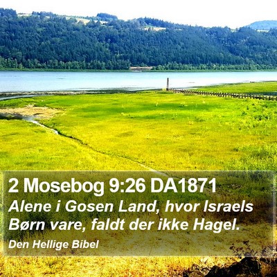 2 Mosebog 9:26 DA1871 Bible Verse Image