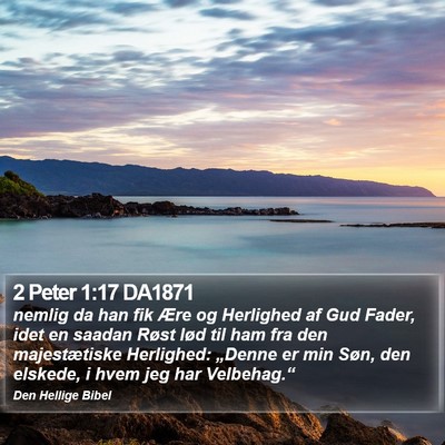 2 Peter 1:17 DA1871 Bible Verse Image