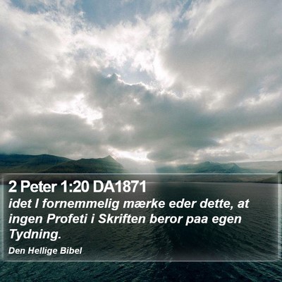 2 Peter 1:20 DA1871 Bible Verse Image