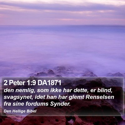 2 Peter 1:9 DA1871 Bible Verse Image