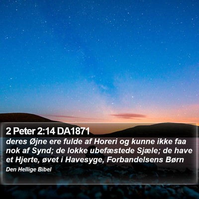 2 Peter 2:14 DA1871 Bible Verse Image