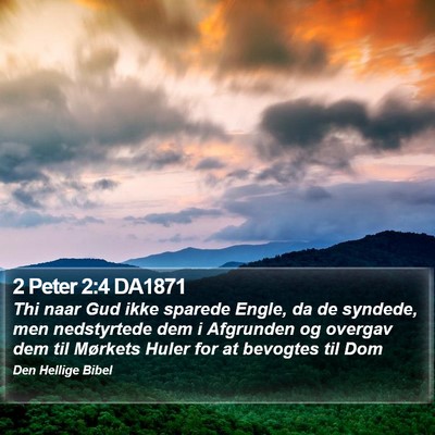 2 Peter 2:4 DA1871 Bible Verse Image