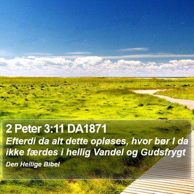 2 Peter 3:11 DA1871 Bible Verse Image