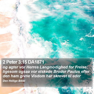 2 Peter 3:15 DA1871 Bible Verse Image