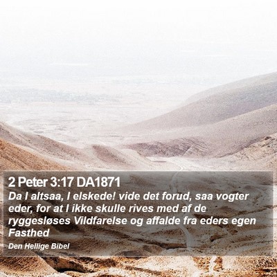 2 Peter 3:17 DA1871 Bible Verse Image
