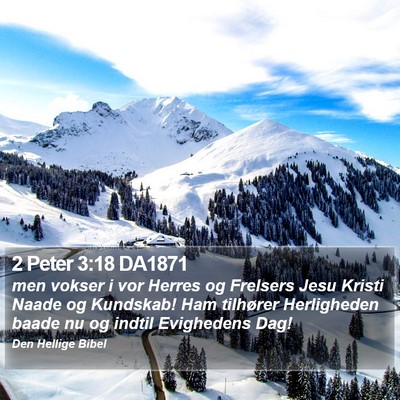2 Peter 3:18 DA1871 Bible Verse Image