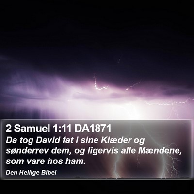 2 Samuel 1:11 DA1871 Bible Verse Image