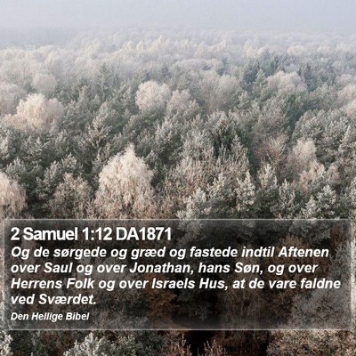 2 Samuel 1:12 DA1871 Bible Verse Image