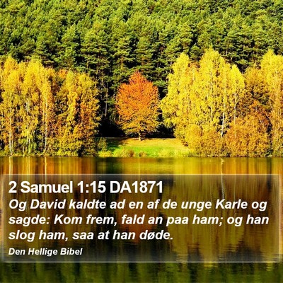 2 Samuel 1:15 DA1871 Bible Verse Image