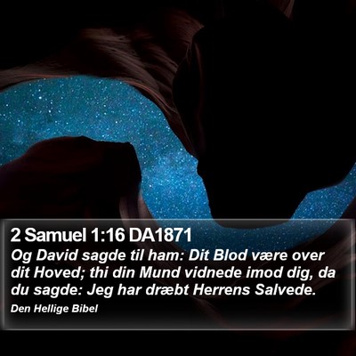 2 Samuel 1:16 DA1871 Bible Verse Image