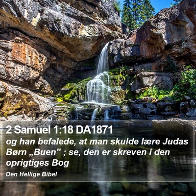 2 Samuel 1:18 DA1871 Bible Verse Image