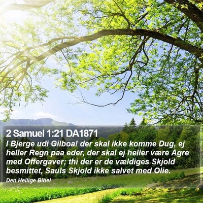 2 Samuel 1:21 DA1871 Bible Verse Image