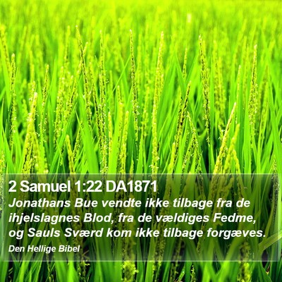 2 Samuel 1:22 DA1871 Bible Verse Image