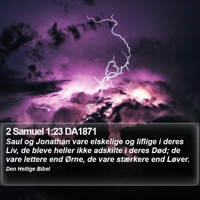 2 Samuel 1:23 DA1871 Bible Verse Image