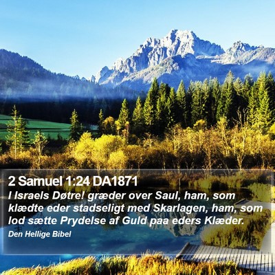 2 Samuel 1:24 DA1871 Bible Verse Image
