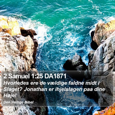 2 Samuel 1:25 DA1871 Bible Verse Image