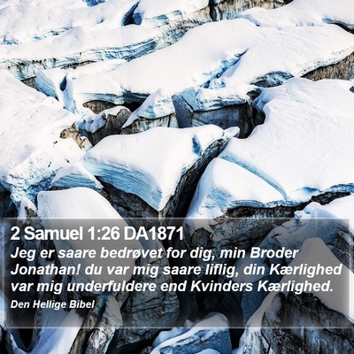 2 Samuel 1:26 DA1871 Bible Verse Image