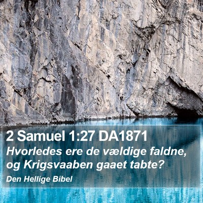 2 Samuel 1:27 DA1871 Bible Verse Image