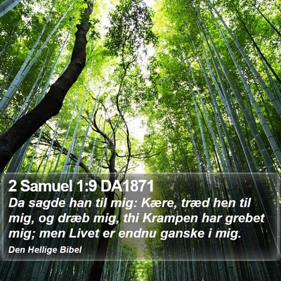 2 Samuel 1:9 DA1871 Bible Verse Image