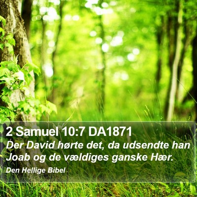 2 Samuel 10:7 DA1871 Bible Verse Image