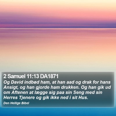 2 Samuel 11:13 DA1871 Bible Verse Image
