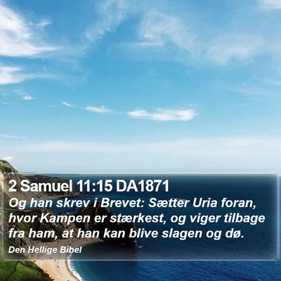 2 Samuel 11:15 DA1871 Bible Verse Image