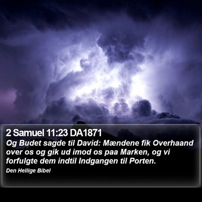 2 Samuel 11:23 DA1871 Bible Verse Image