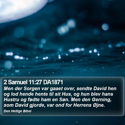 2 Samuel 11:27 DA1871 Bible Verse Image