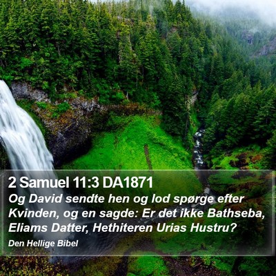 2 Samuel 11:3 DA1871 Bible Verse Image