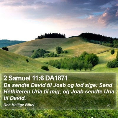 2 Samuel 11:6 DA1871 Bible Verse Image