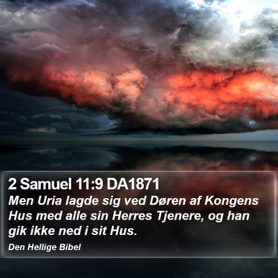 2 Samuel 11:9 DA1871 Bible Verse Image