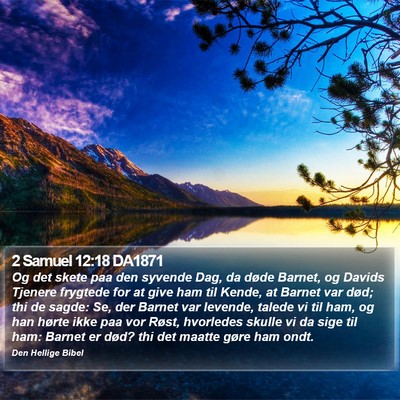 2 Samuel 12:18 DA1871 Bible Verse Image