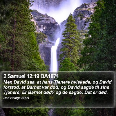 2 Samuel 12:19 DA1871 Bible Verse Image