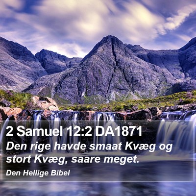 2 Samuel 12:2 DA1871 Bible Verse Image