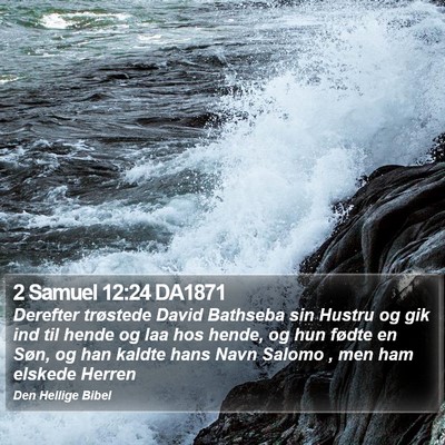 2 Samuel 12:24 DA1871 Bible Verse Image