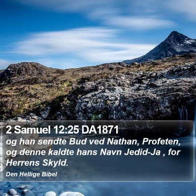 2 Samuel 12:25 DA1871 Bible Verse Image