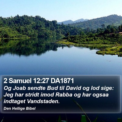 2 Samuel 12:27 DA1871 Bible Verse Image