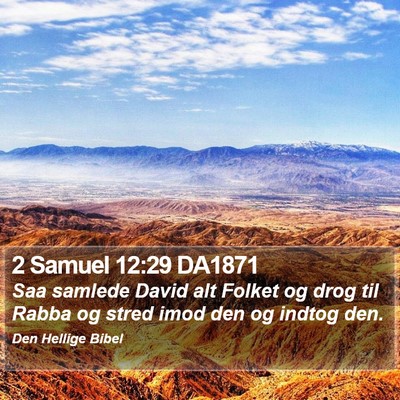 2 Samuel 12:29 DA1871 Bible Verse Image