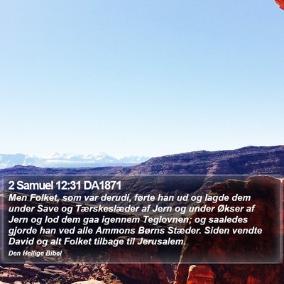 2 Samuel 12:31 DA1871 Bible Verse Image