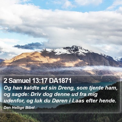 2 Samuel 13:17 DA1871 Bible Verse Image
