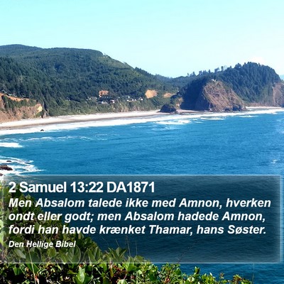 2 Samuel 13:22 DA1871 Bible Verse Image