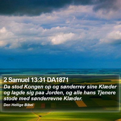 2 Samuel 13:31 DA1871 Bible Verse Image