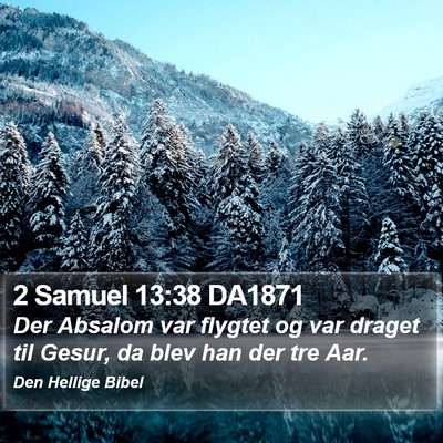 2 Samuel 13:38 DA1871 Bible Verse Image