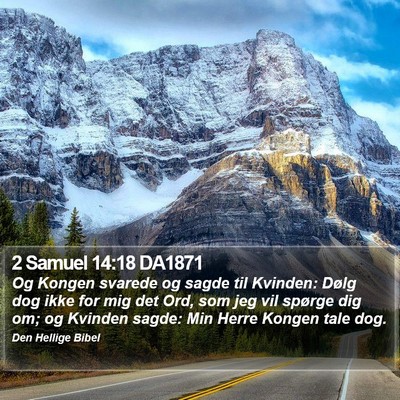 2 Samuel 14:18 DA1871 Bible Verse Image
