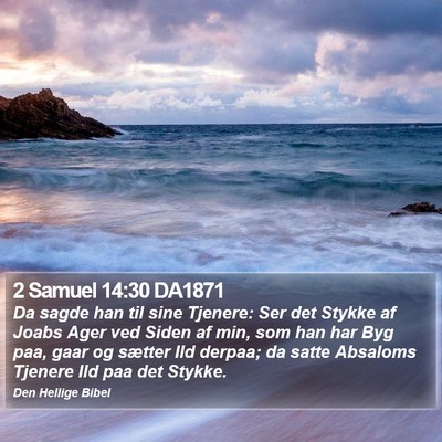 2 Samuel 14:30 DA1871 Bible Verse Image