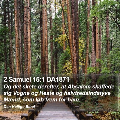 2 Samuel 15:1 DA1871 Bible Verse Image