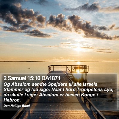 2 Samuel 15:10 DA1871 Bible Verse Image
