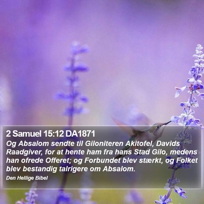 2 Samuel 15:12 DA1871 Bible Verse Image